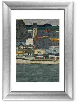 Диптих Casas junto al rio La ciudad vieja 51X71 / 51X71 CM 3