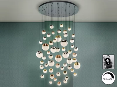 Подвесной светильник Sphere BLUETOOTH цветной 140X200 CM 7