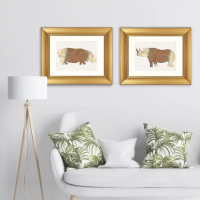 Диптих NYC Hippo 51X41 / 51X41 CM 5