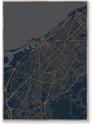 Диптих на холсте Underground Barcelona and Dubai 75X105 / 75X105 CM 3