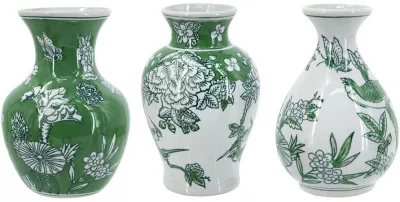 Набор из трёх ваз Stelara 10X10X15 / 9X9X15 / 9X9X15 CM 3