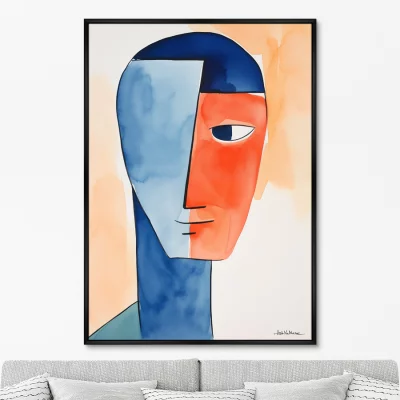 Постер на холсте Swimmers before the race 75X105 CM 6