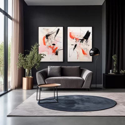 Набор из двух постеров на холсте Corrida 75X105 / 75X105 CM 4