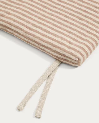 Бежевый полосатый матрас для шезлонга Dirome из 100% PET 50X175 CM 4