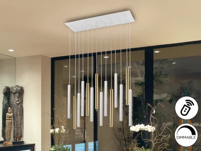 Подвесной светильник Varas 14L белый/золотой DIM 82X25X40 CM 3