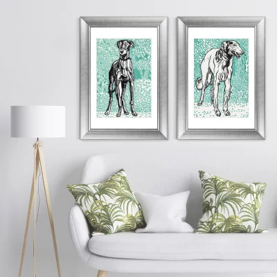 Диптих Greyhounds 51X71 / 51X71 CM 5