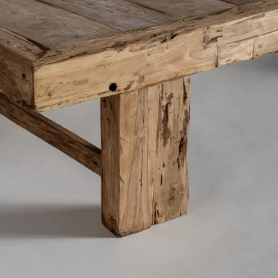Журнальный столик из тика Kerp 200X100X38 CM 4