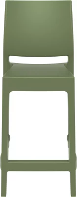 Стул пластиковый полубарный Maya 45X50X98 CM бежевый 4