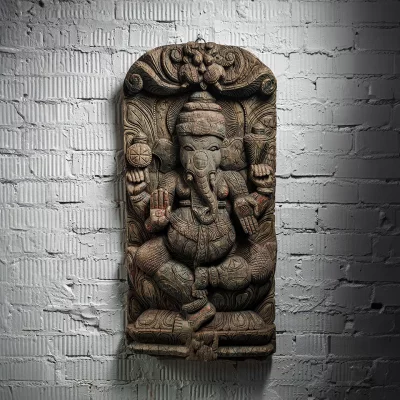 Декоративная панель Ganapati 46X10X102 CM 4
