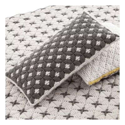 Декоративная подушка Silai Cushion 60X35 CM черно-белая 4