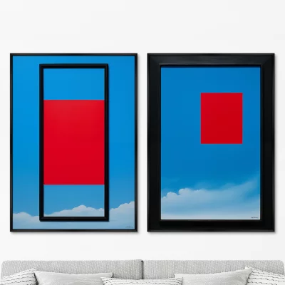 Набор из двух постеров на холсте No Time only the Space 75X105 / 75X105 CM 8