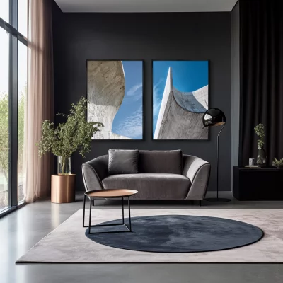 Набор из двух постеров на холсте Non-linearity 75X105 / 75X105 CM 4