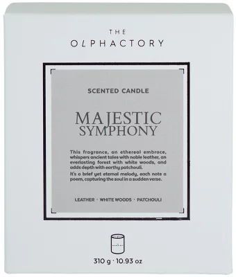Свеча ароматическая The Olphactory White insignia Majestic symphony 60 часов горения 5