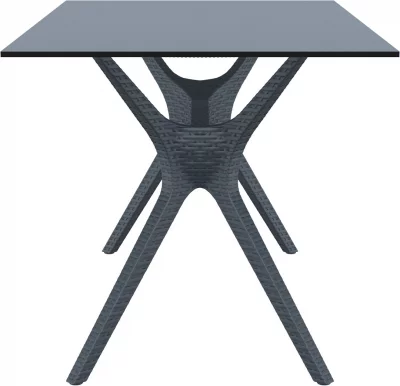 Стол пластиковый Ibiza 140X80X74 CM серый 3