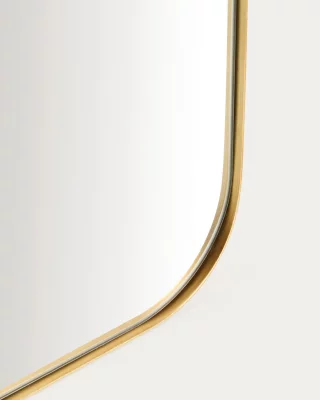 Зеркало в золотой металлической раме Marco 80X3X180 CM 5