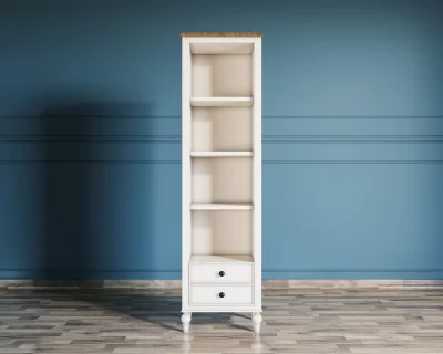 Узкий стеллаж Одри с ящиками в стиле Прованс 45X30X170 CM 5