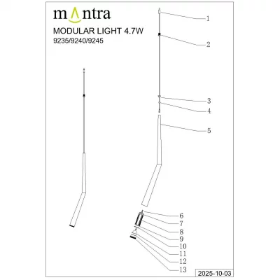 Подвесная люстра Boomerang 27