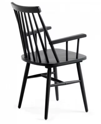 Стул Tressia с подлокотниками 87X53X51 CM черный 3