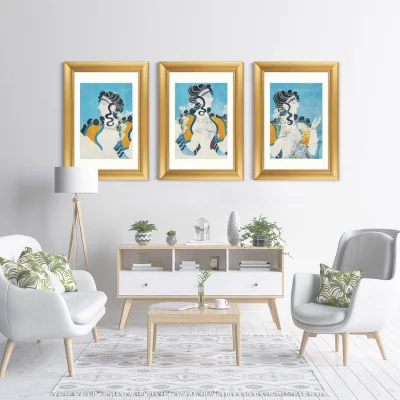 Набор из трёх постеров Ladies in Blue 51X71 / 51X71 / 51X71 CM 6