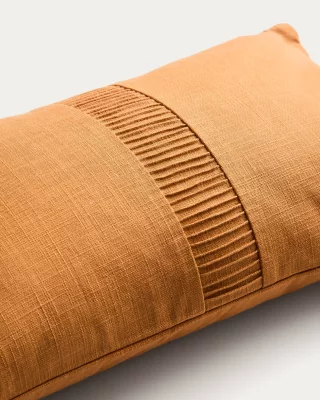 Хлопковая наволочка Luadia с оранжевой плиссированной отделкой 30X50 CM 5