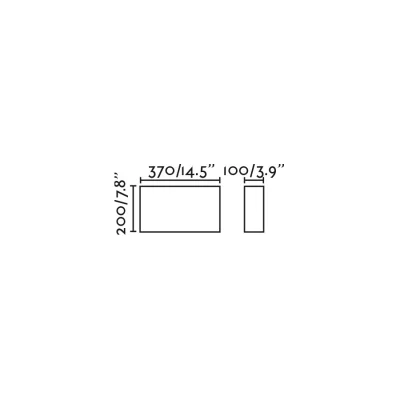 Горизонтальный настенный светильник Otton RCT из джута 37X20X10 CM 6