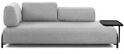 Кушетка трансформер Compo 232X98X82 CM серого цвета 10
