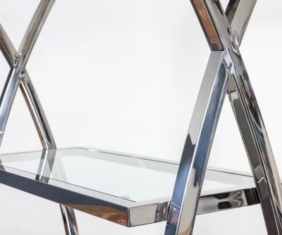 Стеллаж Glossy 90X35X200 CM Silver 3