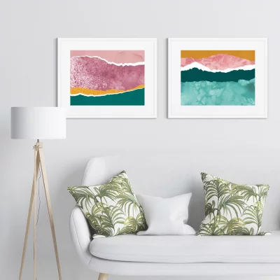 Набор из двух постеров Layered ocean waves 52X42 / 52X42 CM 4