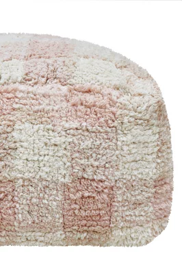 Хлопковый пуф Vichy Rose 40X40X20 CM 4