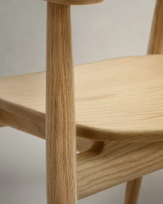 Стул из массива дуба Fondes 60X51X76 CM 7