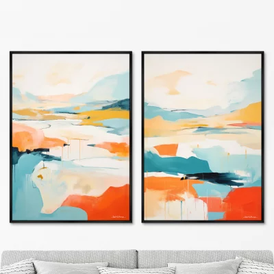 Набор из двух постеров на холсте Foothills 75X105 / 75X105 CM 8