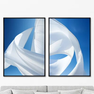 Набор из двух постеров на холсте The sail flying under the sky 75X105 / 75X105 CM 8