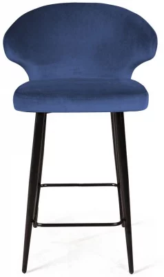 Стул полубарный Richard 51X51X91 CM синий  4