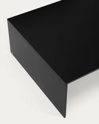 Черный лакированный журнальный столик Litto 140X70X30 CM 4