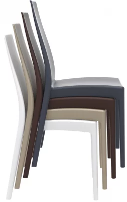 Стул пластиковый Miranda 45X56X94 CM серый 6