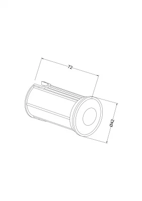 Уличный встраиваемый светильник Импульс 4.2X4.2X7.2 CM 8