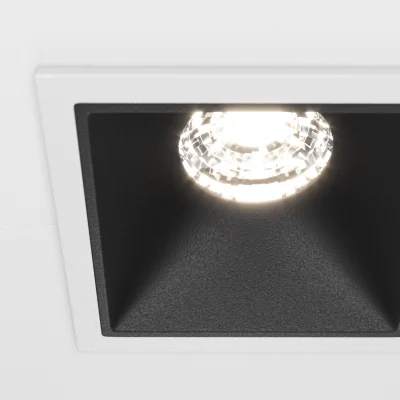 Встраиваемый светильник Alfa LED белый квадратный 8