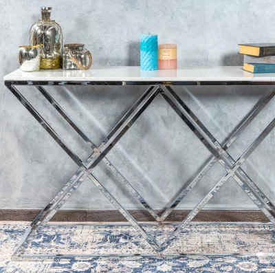 Консоль Triangles Silver 120X35X74 CM 6