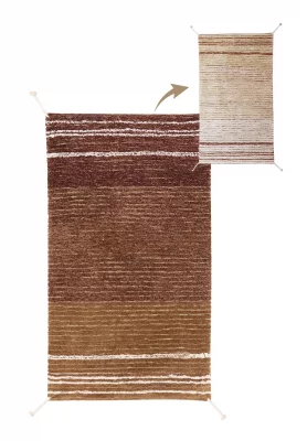 Двусторонний хлопковый коврик Twin Toffee 80X140 CM 9