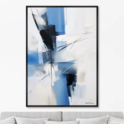 Постер на холсте Geometry of winter colors 75X105 CM 6