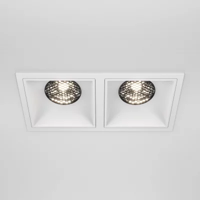 Встраиваемый светильник Alfa LED белый квадратный 15