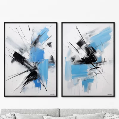 Набор из двух постеров на холсте Space and speed 75X105 / 75X105 CM 8