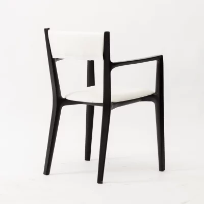 Стул Виннер белая экокожа массив березы тон черный глянец 56X48X82 CM 4
