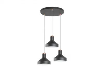 Люстра Irias 3L черный/медный 46 CM 10
