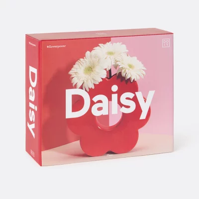 Ваза для цветов daisy, 20 см, красная 9