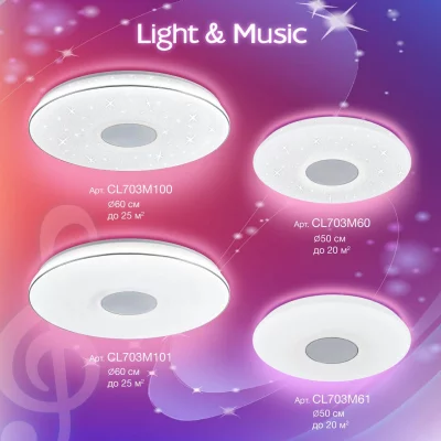 Накладной светильник Light & Music 12