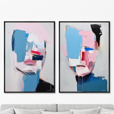 Набор из двух постеров на холсте The Couple 75X105 / 75X105 CM 8