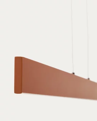 Потолочный светильник Boadella из алюминия с отделкой под терракоту 101X5.5X129 CM 5