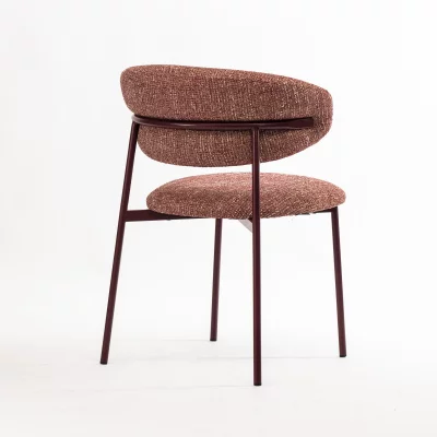 Стул Феррара бордовая ткань бордовые металлические ножки 59X58X81 CM 4