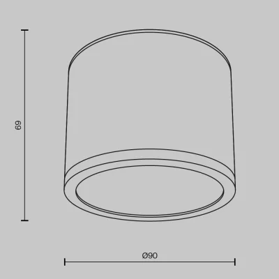 Потолочный накладной светильник Рэндо 9X9X6.9 CM 3